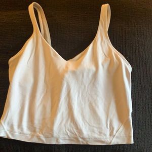 lulu align tank, white